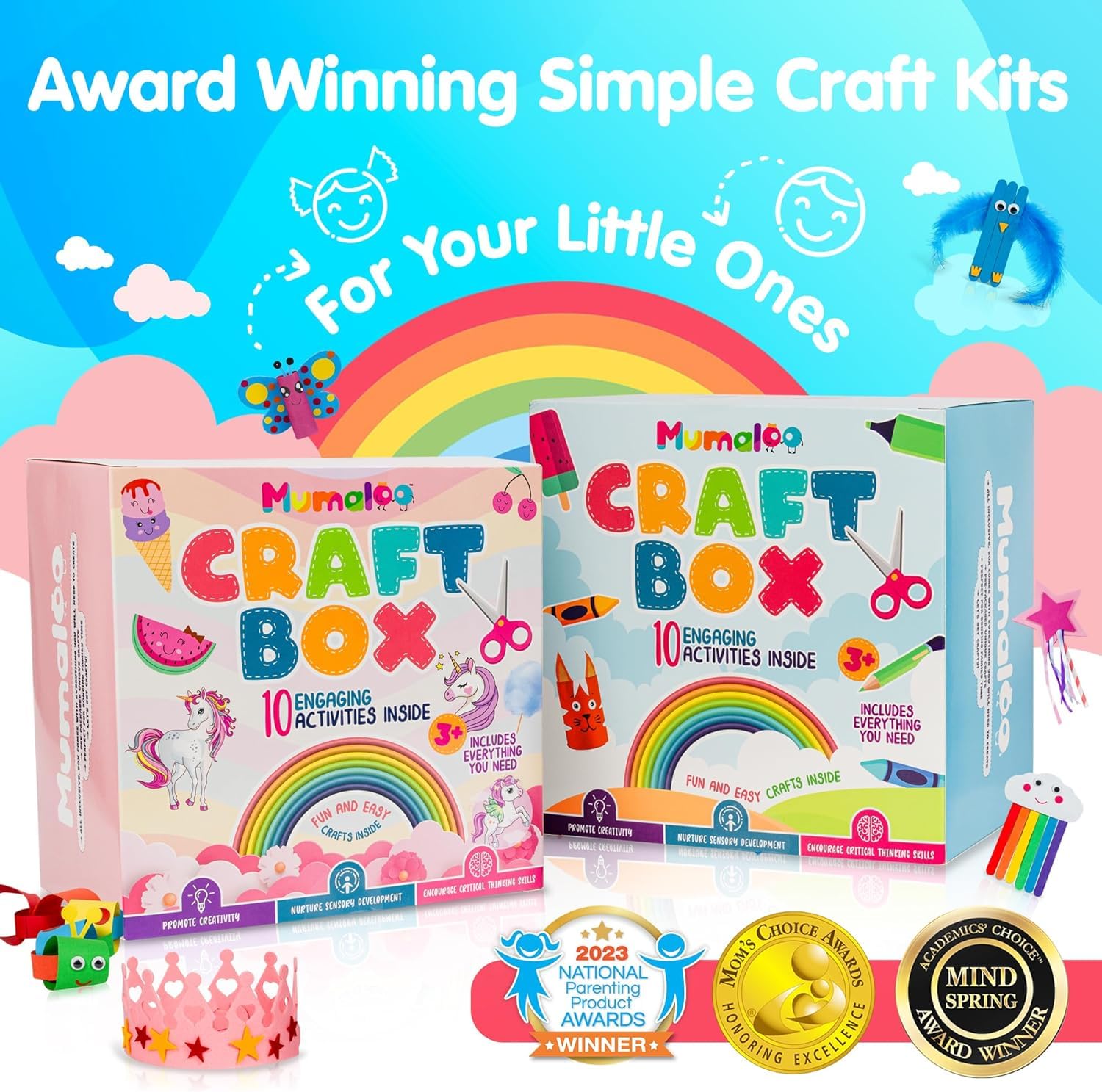 Mumaloo Craft Box makes a thoughtful gift idea for kids ages 3 to 8.