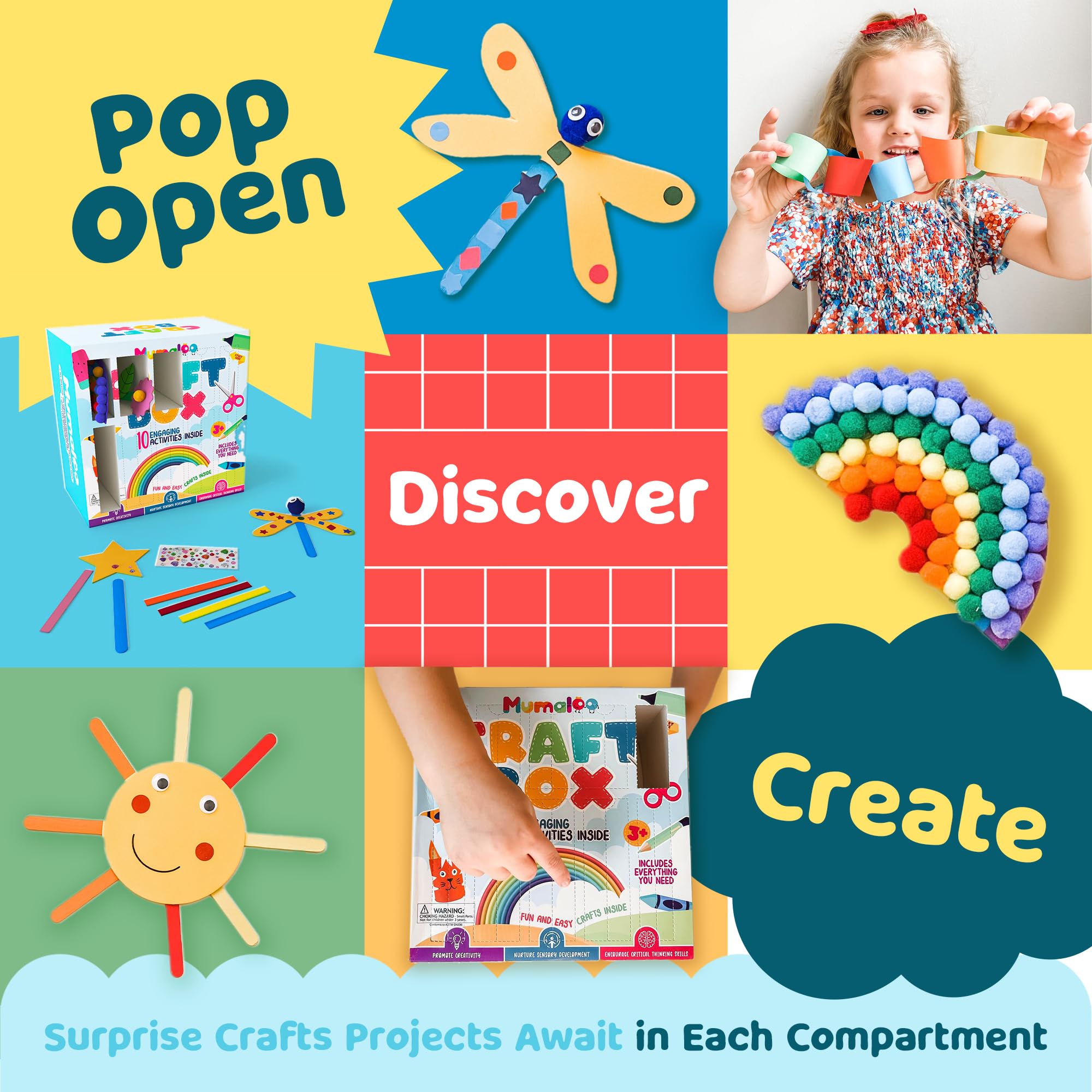 Mumaloo Craft Box organized slots keep supplies tidy for independent crafting.