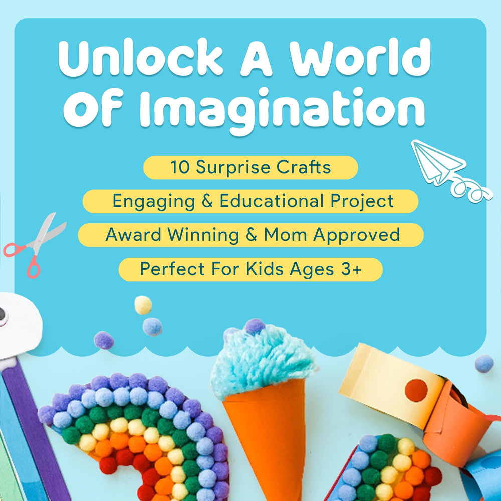 Mumaloo Craft Box pre-cut materials simplify setup for quick, mess-free art sessions.