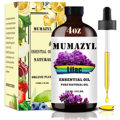 MUMAZYL Lilac oil bottle with dropper for precise use.