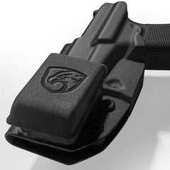Munalo holster wedge kit shows Velcro attachment for easy repositioning and customization.