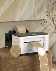 MUNBYN 2in circle label adhesive backing shows strong hold on diverse surfaces