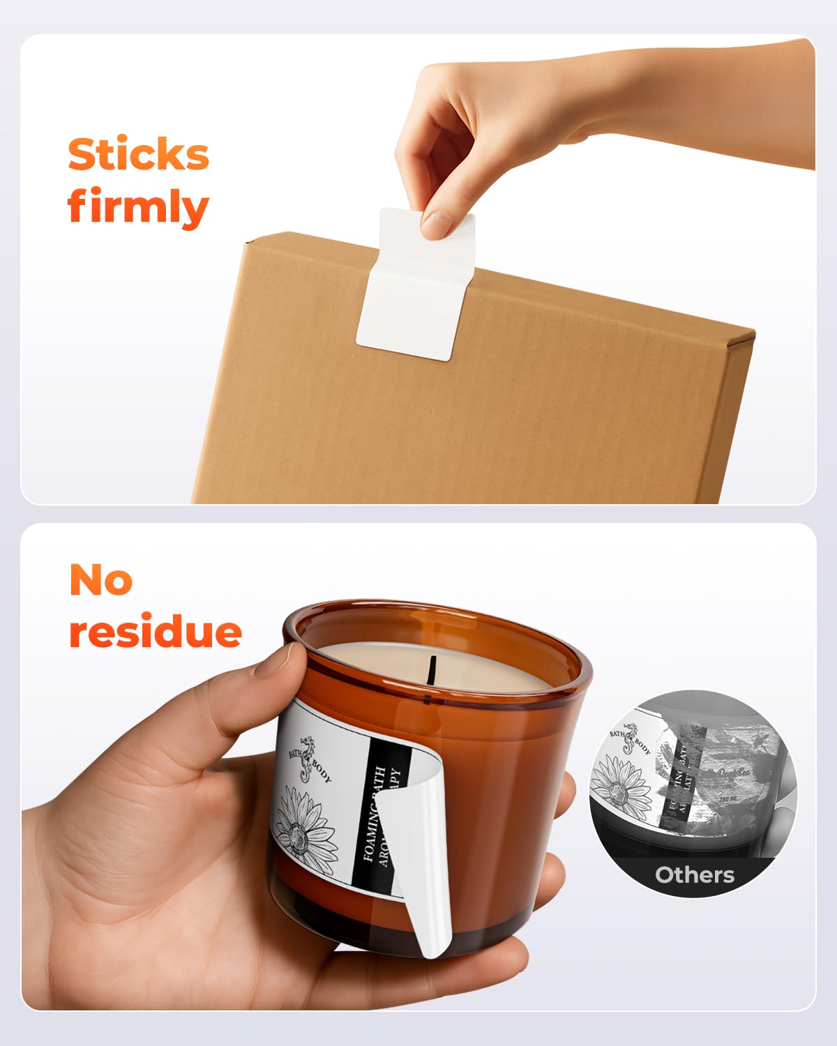 MUNBYN 4x2 label prints clearly with durable, smear-resistant results