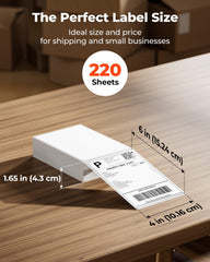 Munbyn bulk ship label stack for quick, secure fulfillment.