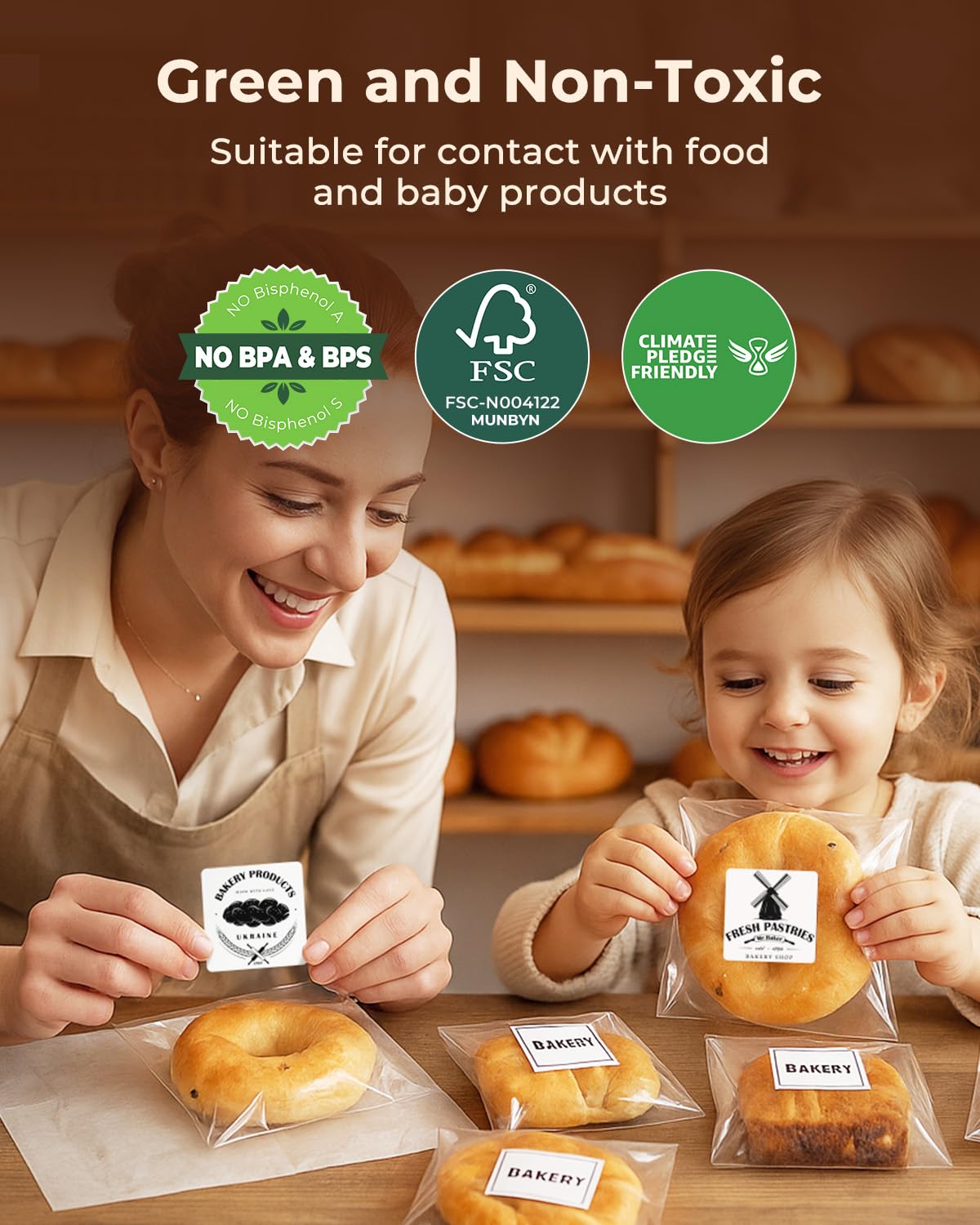 MUNBYN clear, durable printing on white labels