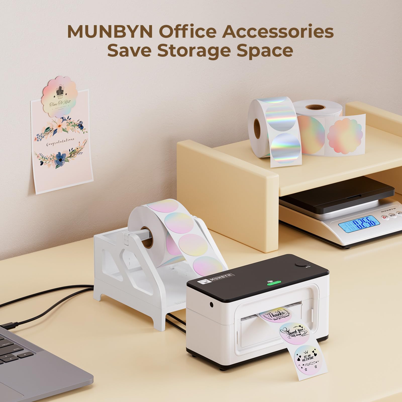 MUNBYN label holder ideal for warehouses and shops