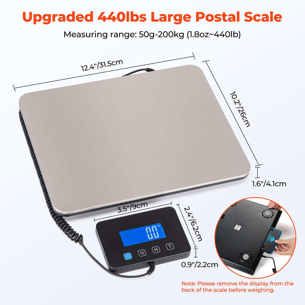MUNBYN hold-function illustrates weight lock for easy recording.