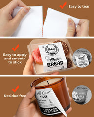 MUNBYN strong adhesion labels stay put on boxes and parcels