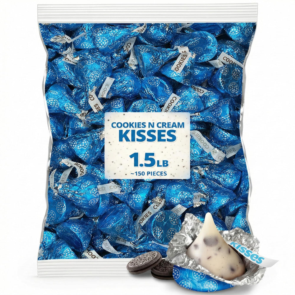 Munchique Cookies & Cream Kisses bulk bag for parties and events.