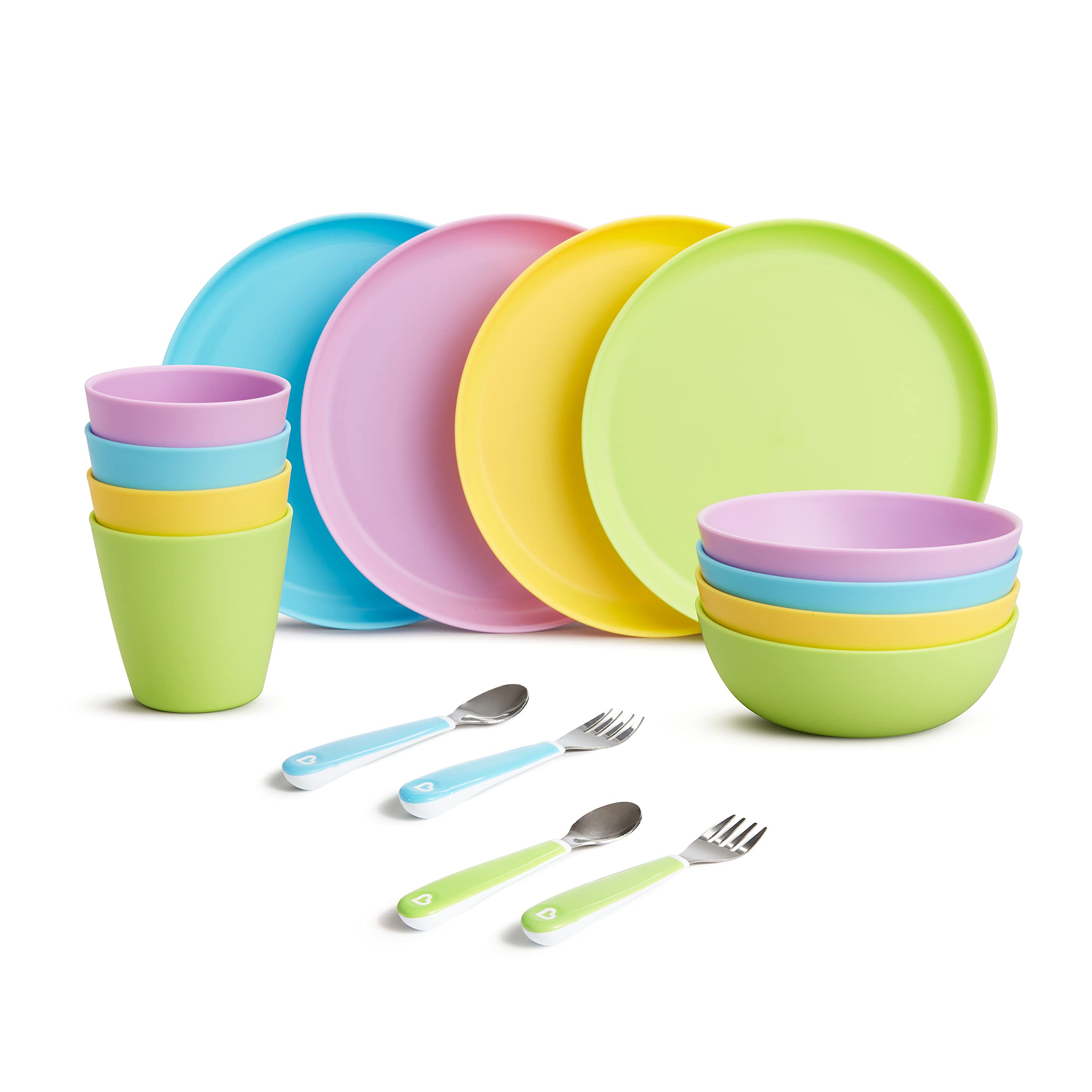 Munchkin 16pc set cups: easy-grip cups for little hands and steady sips.