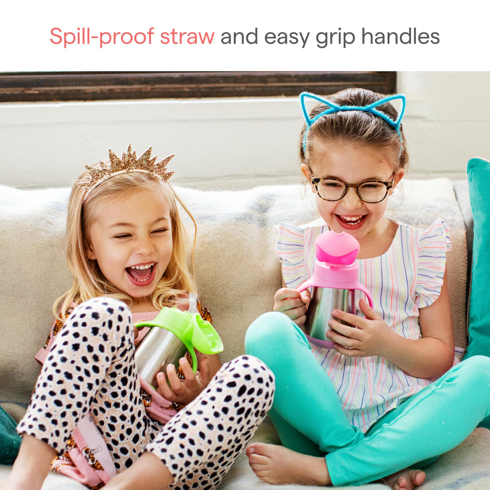 Munchkin double-wall stainless steel insulation preserves beverage temperature longer