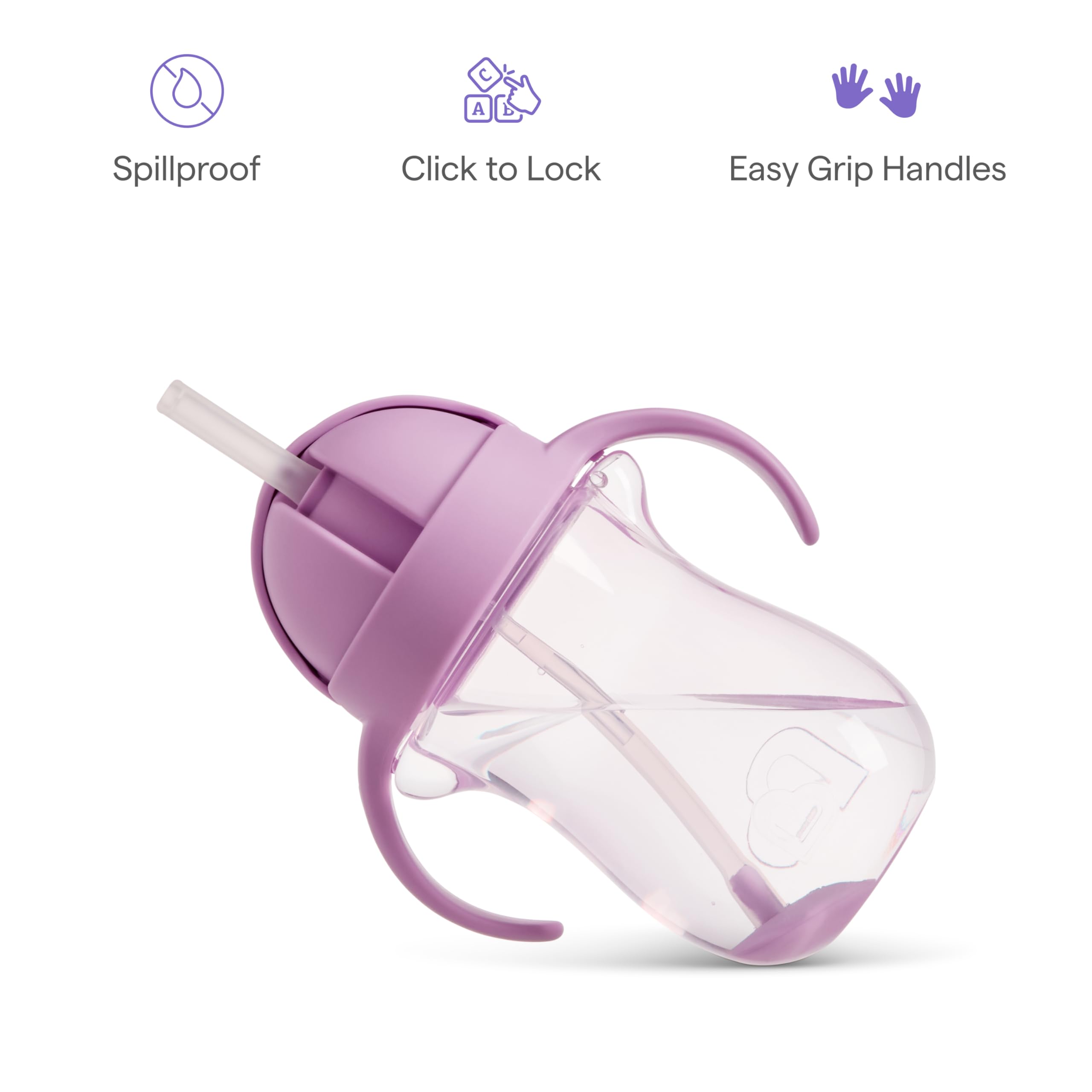 Munchkin Any Angle easy-grip handles designed for little hands.