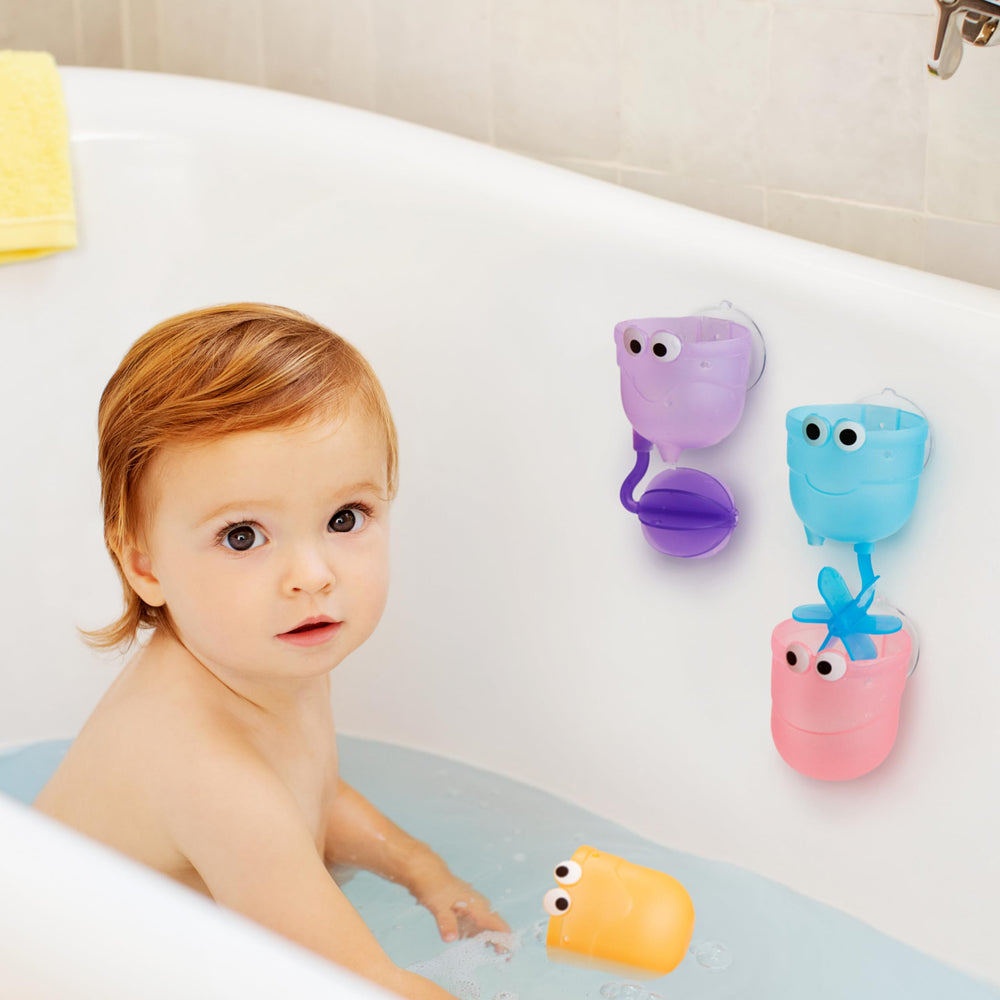 Munchkin Falls packaging shows quick, mess-free setup tips