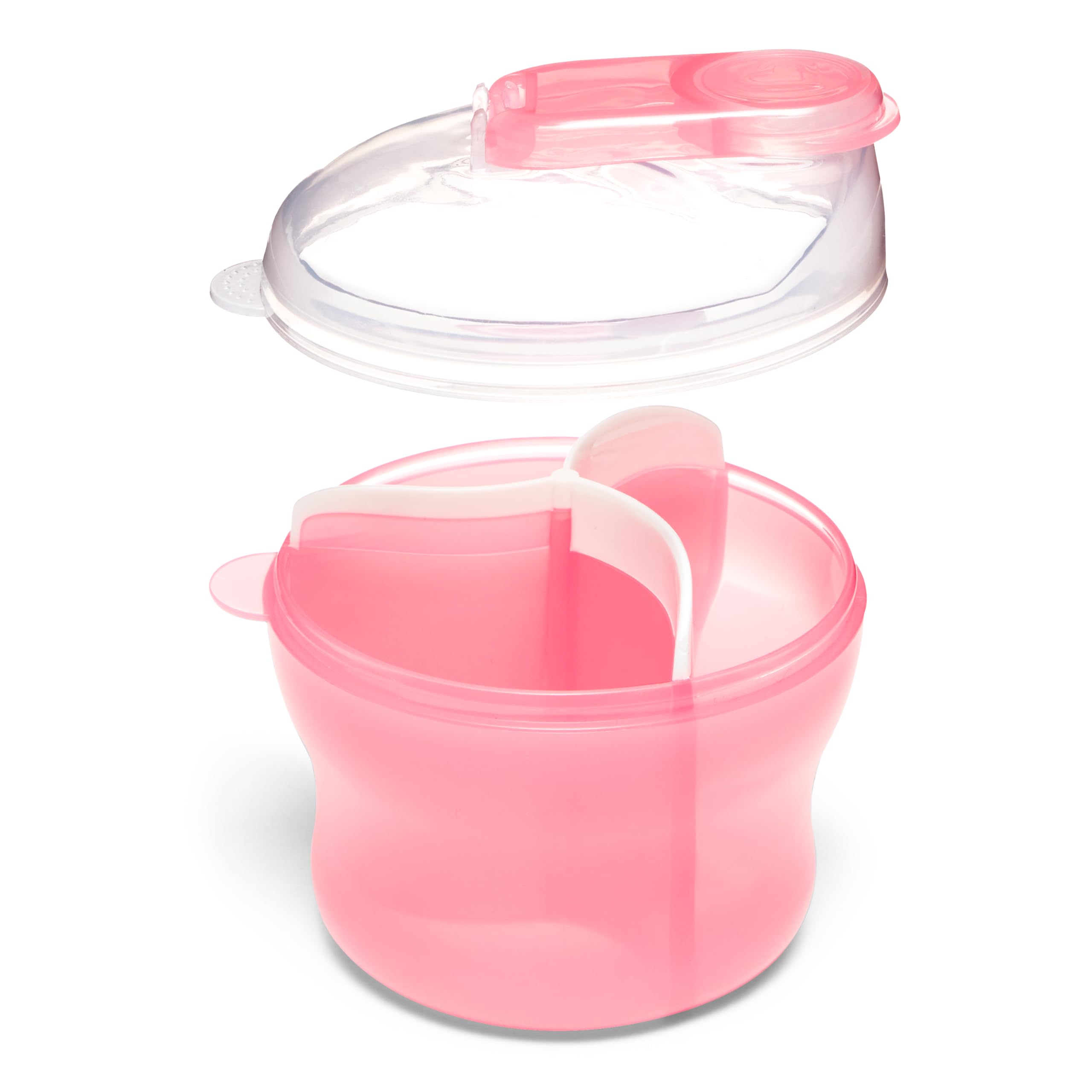 Munchkin Formula Dispenser supports cereal prep for meals in parks or travel