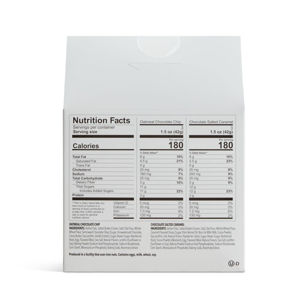 Front view of Munchkin Lactation Cookie Bites variety pack.