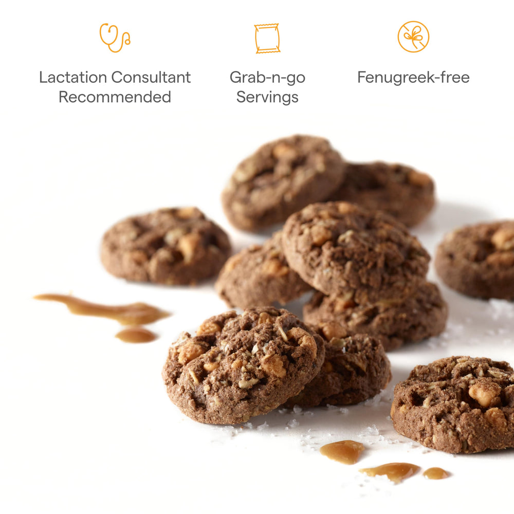 Munchkin Milkmakers bites on-the-go snack plate conveying convenient serving idea for moms