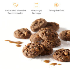 Munchkin Milkmakers bites on-the-go snack plate conveying convenient serving idea for moms