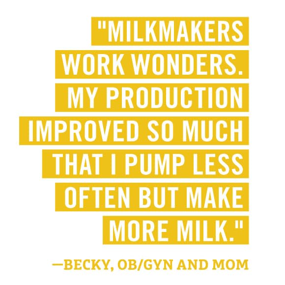Munchkin Milkmakers Lemon Bliss nutrition info emphasizing wholesome ingredients for mindful snacking.