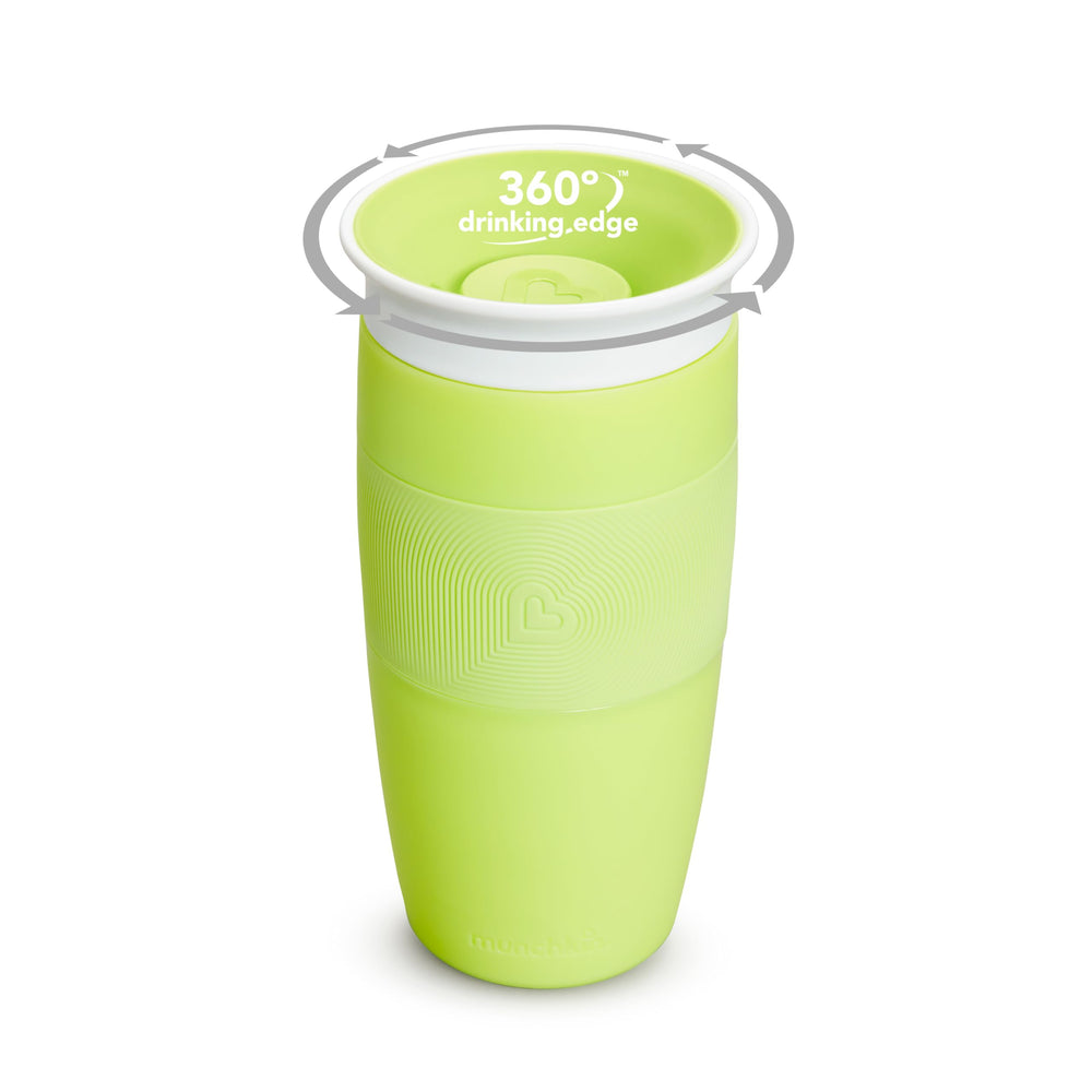 Munchkin Miracle 360 cup 360-edge design enabling drinking from any side.