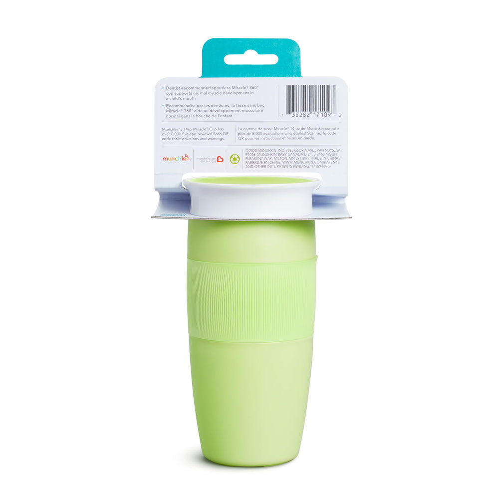 Munchkin Miracle 360 easy to clean with no extra parts.