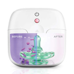 Munchkin Portable UV-C Cleaner teether, quick sanitation for busy families