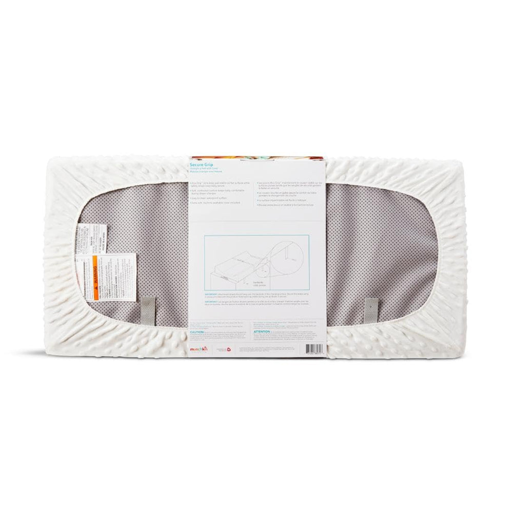 Munchkin Secure Grip machine-washable cover for effortless cleaning.