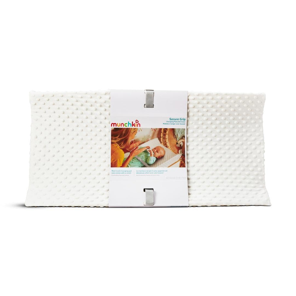 Munchkin Secure Grip safety straps secure baby in place for added security.