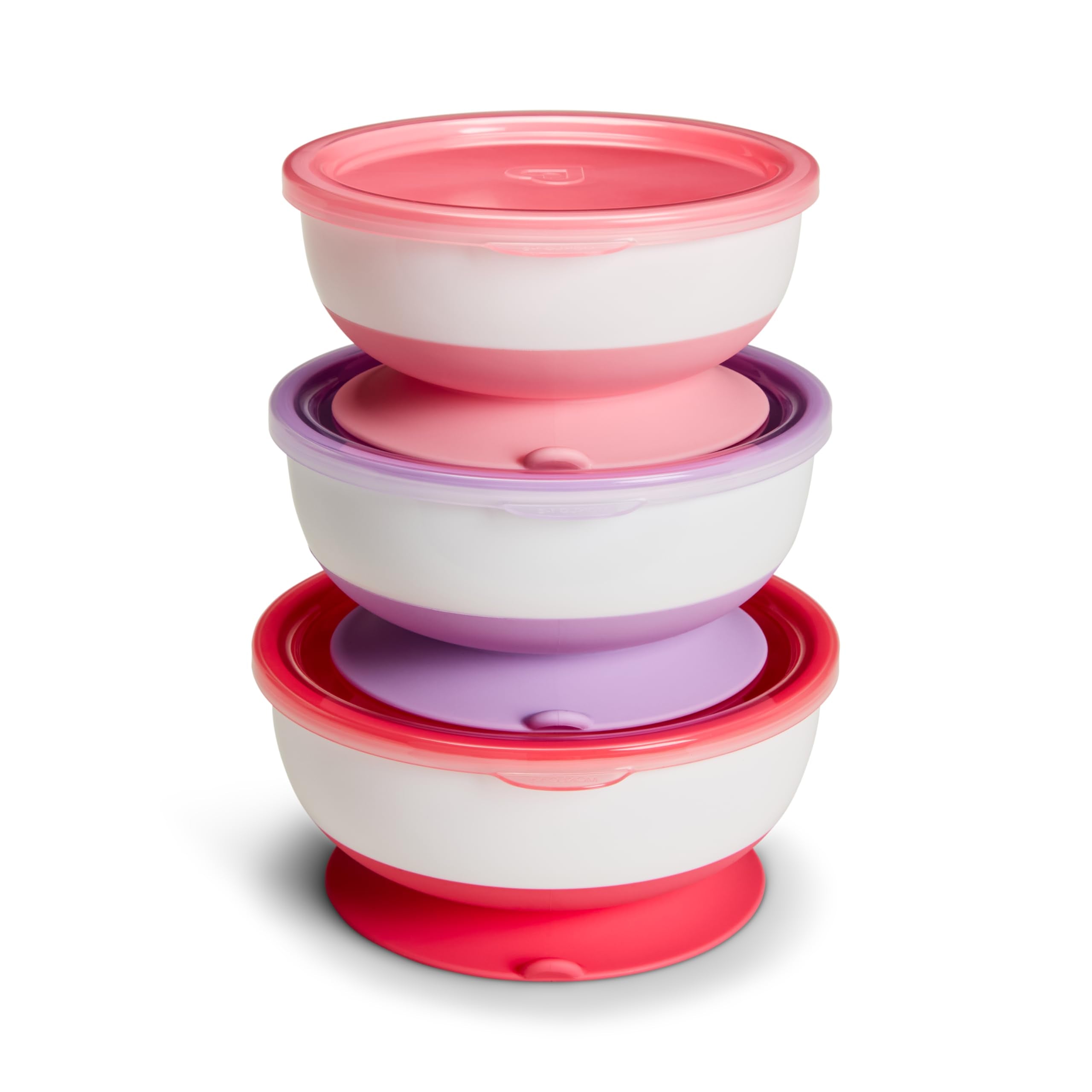 Gift-ready Munchkin Stay Put bowls set for new parents