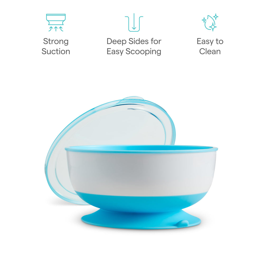 Munchkin Stay Put on the go with lid for snacks.