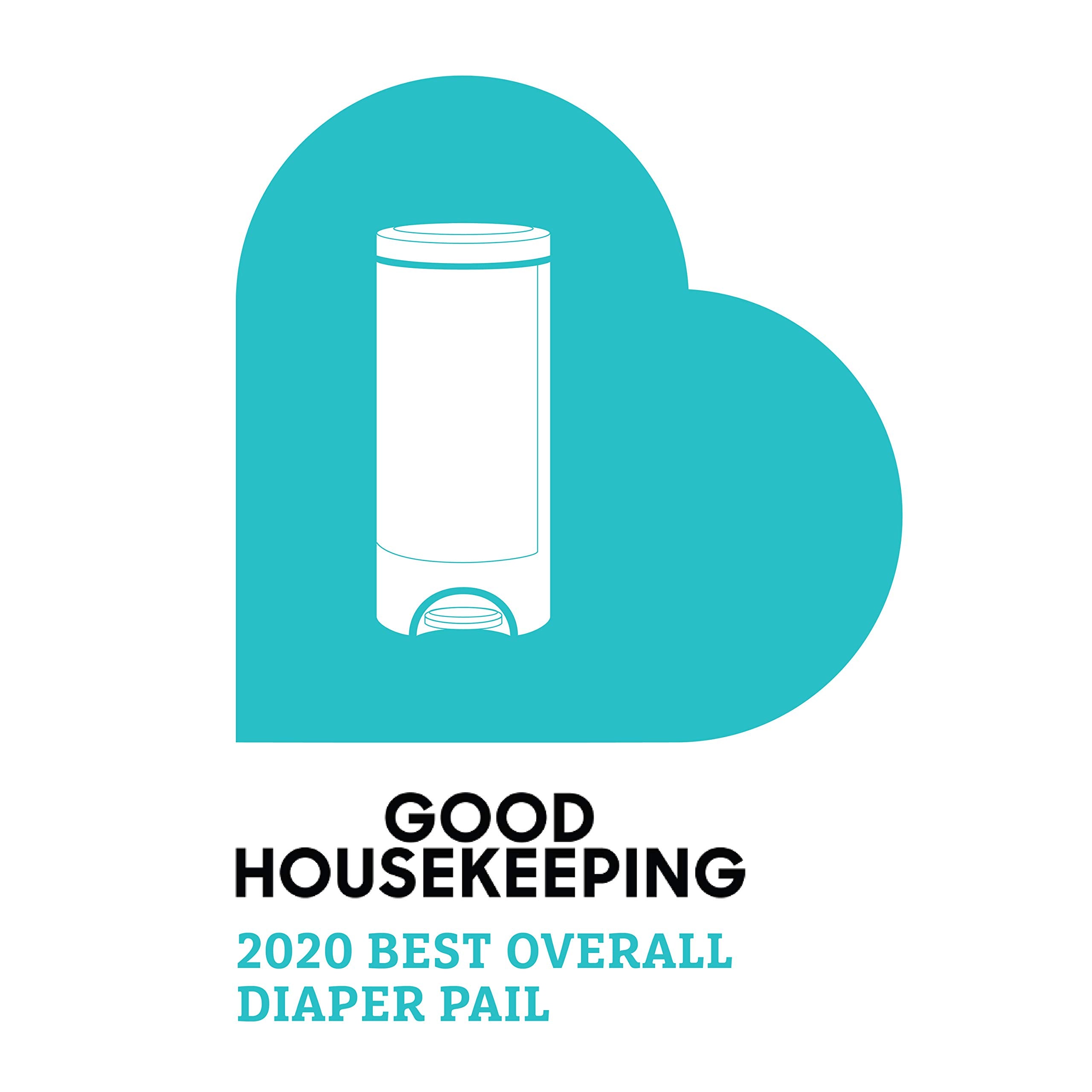 Self-sealing lid mechanism on Munchkin STEP Diaper Pail