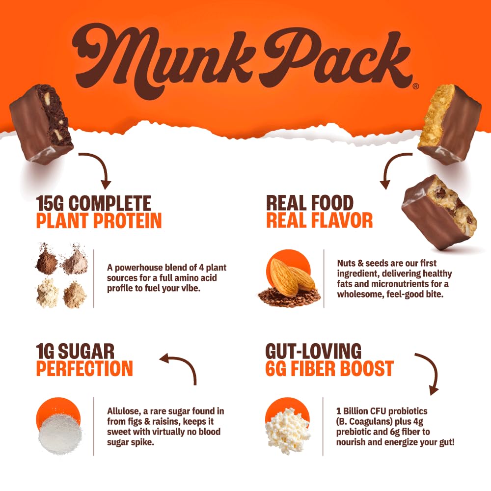 Munk Pack bar is lunchbox-ready, gluten-free snack for kids and adults.