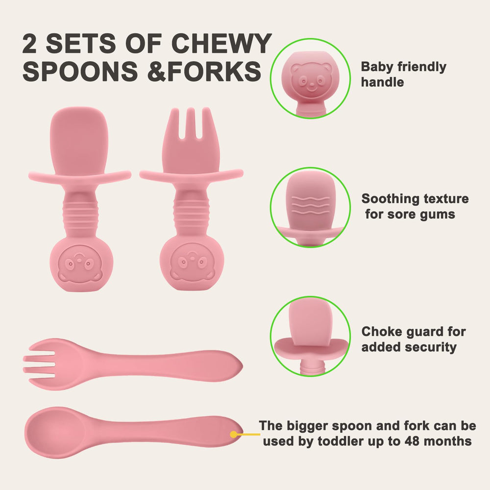 Munlinder ergonomic fork for early self‑feeding practice