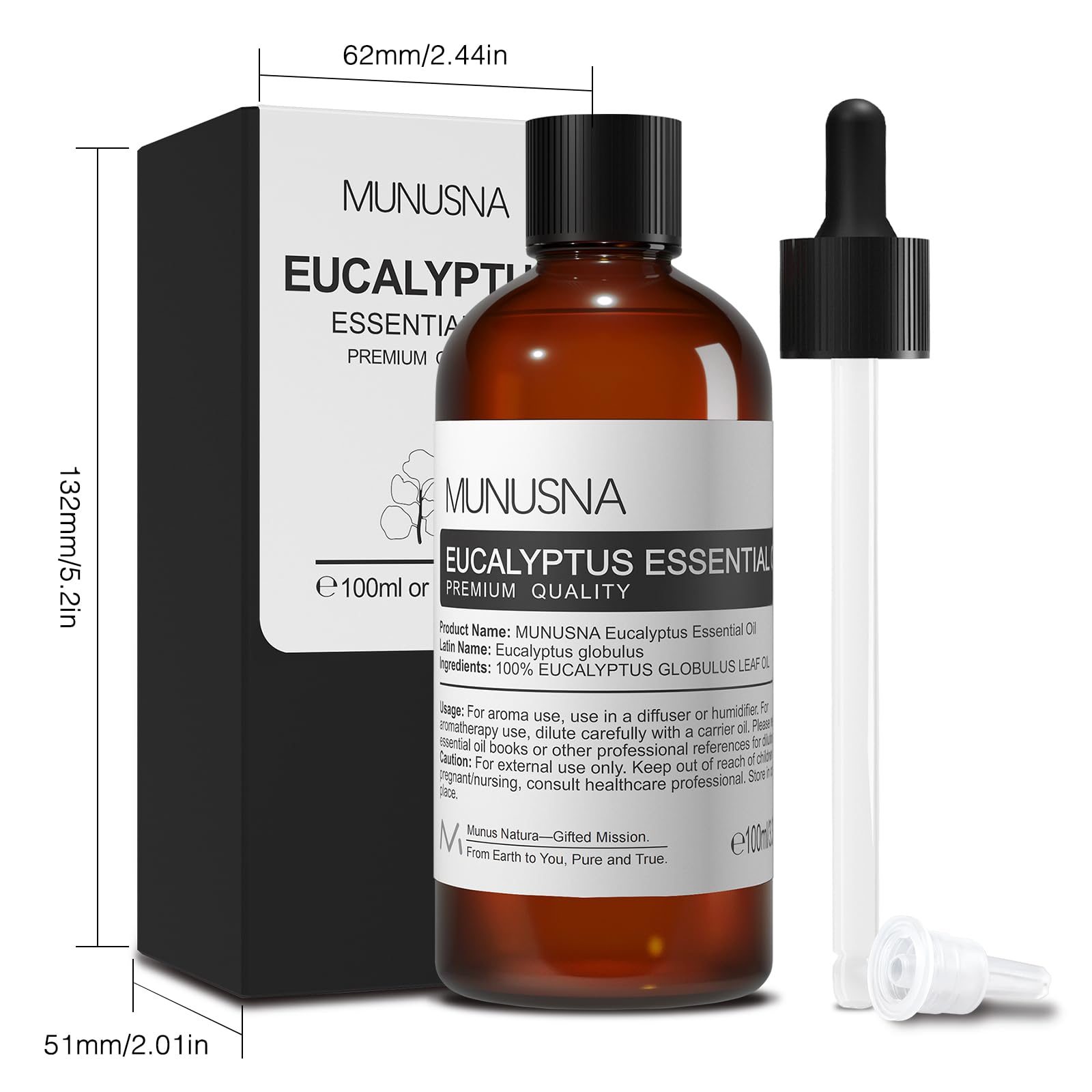 MUNUSNA Eucalyptus oil for DIY products boosts natural fragrance in soaps and detergents.