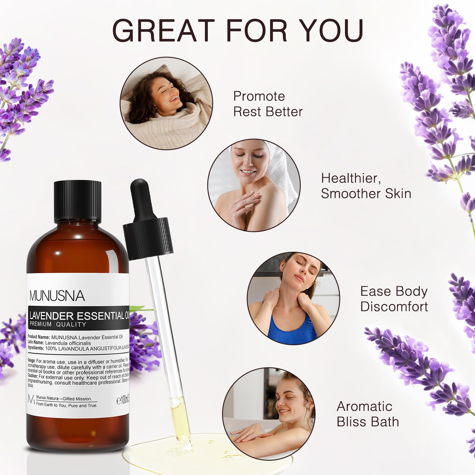 MUNUSNA Lavender Oil for DIY candles and soaps crafts.