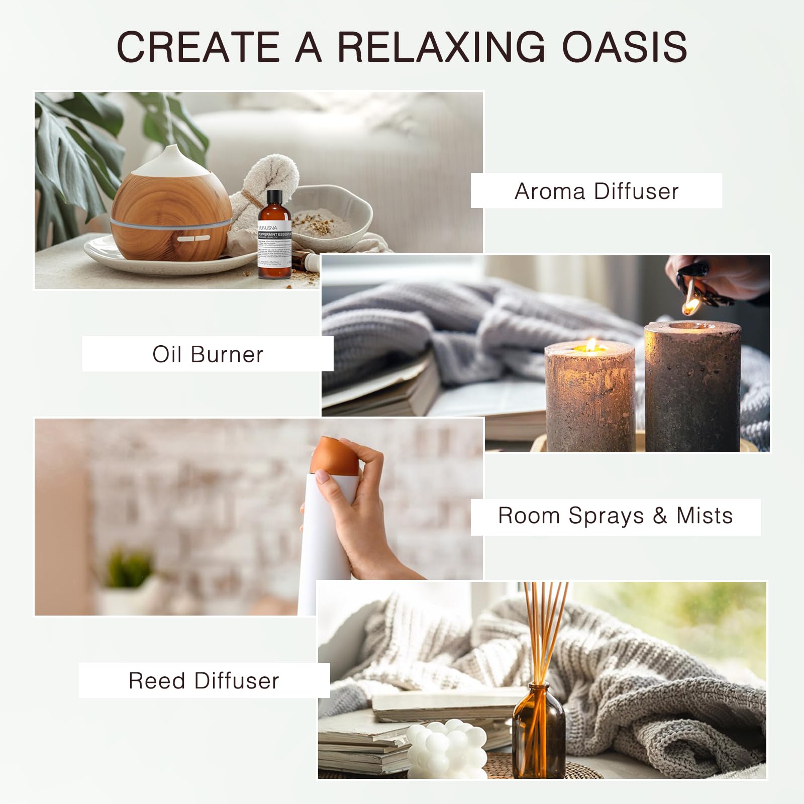 MUNUSNA peppermint oil foot soak for cooling relief