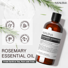MUNUSNA Rosemary Essential Oil diffuser setup for uplifting home fragrance.