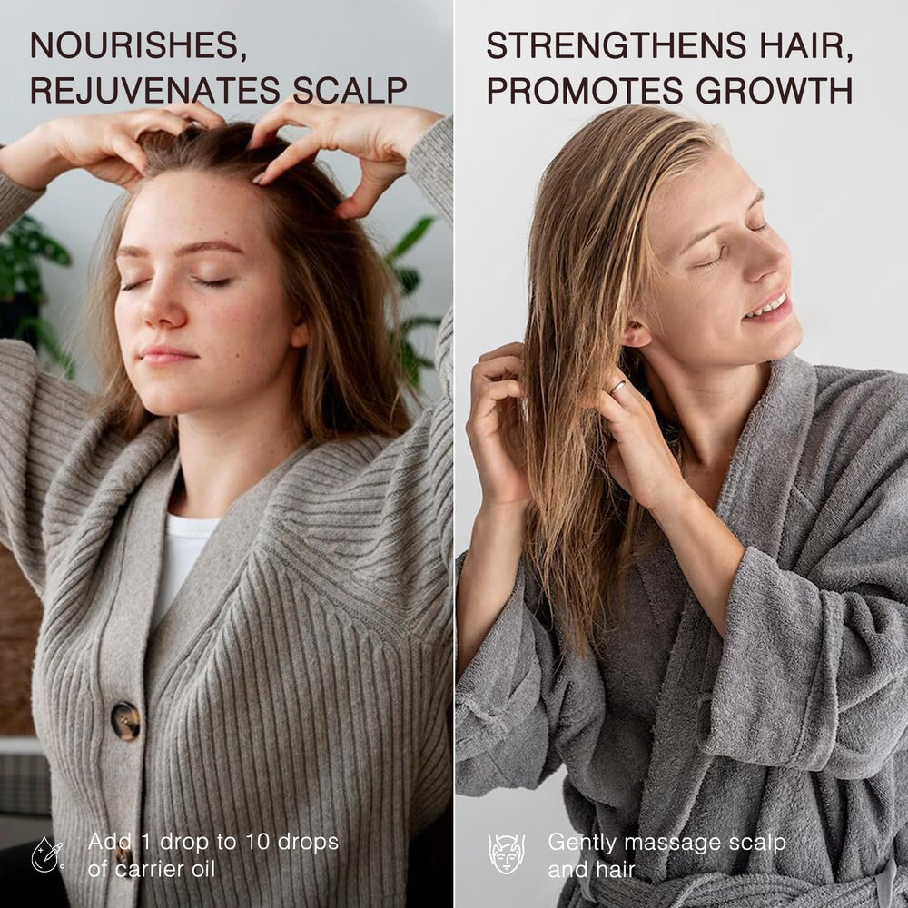 MUNUSNA Rosemary Essential Oil applied with carrier oil for skin nourishment.