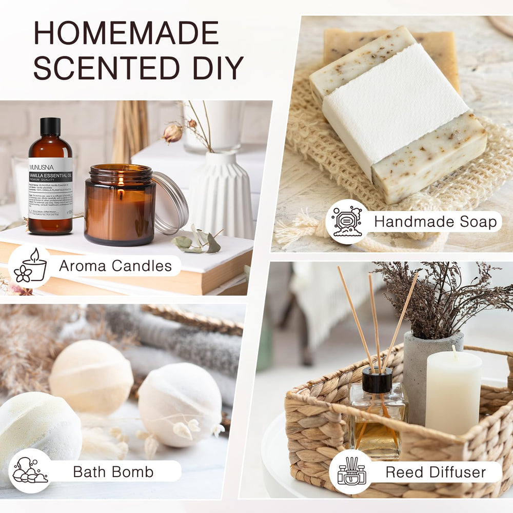 Trusted MUNUSNA brand for high-quality vanilla essential oils.