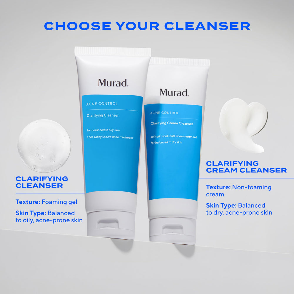 Murad Acne Control Clarifying Cleanser oil-control claim on packaging