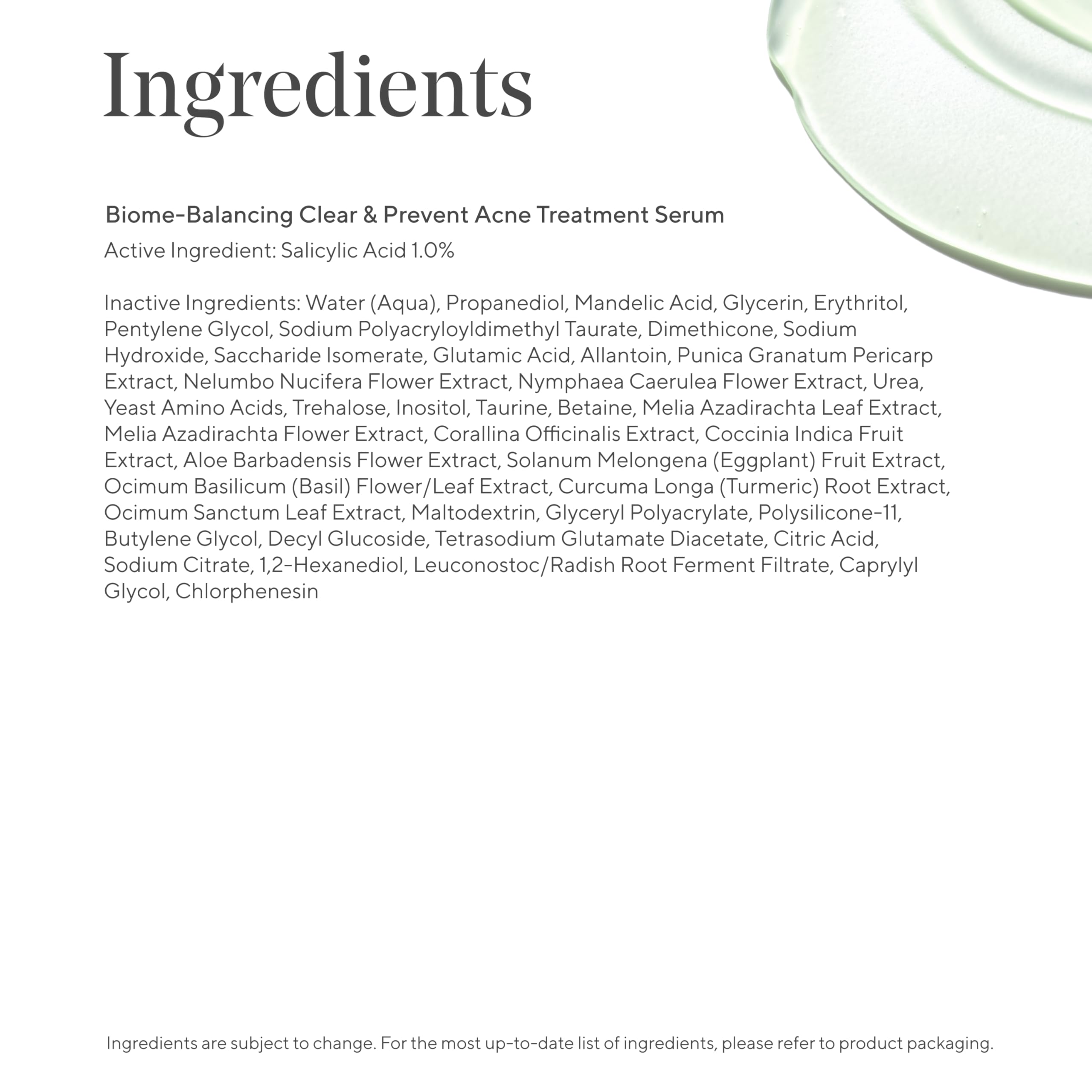 Murad Biome-Balancing Serum layered under makeup without pilling.