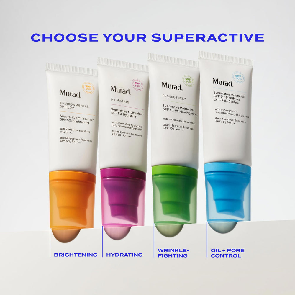 Murad lightweight non-comedogenic formula on the skin