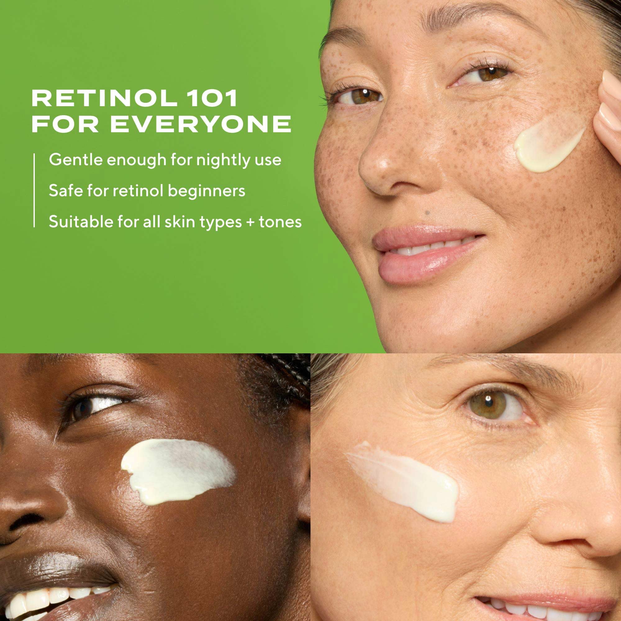 Close-up of skin surface after using Murad serum