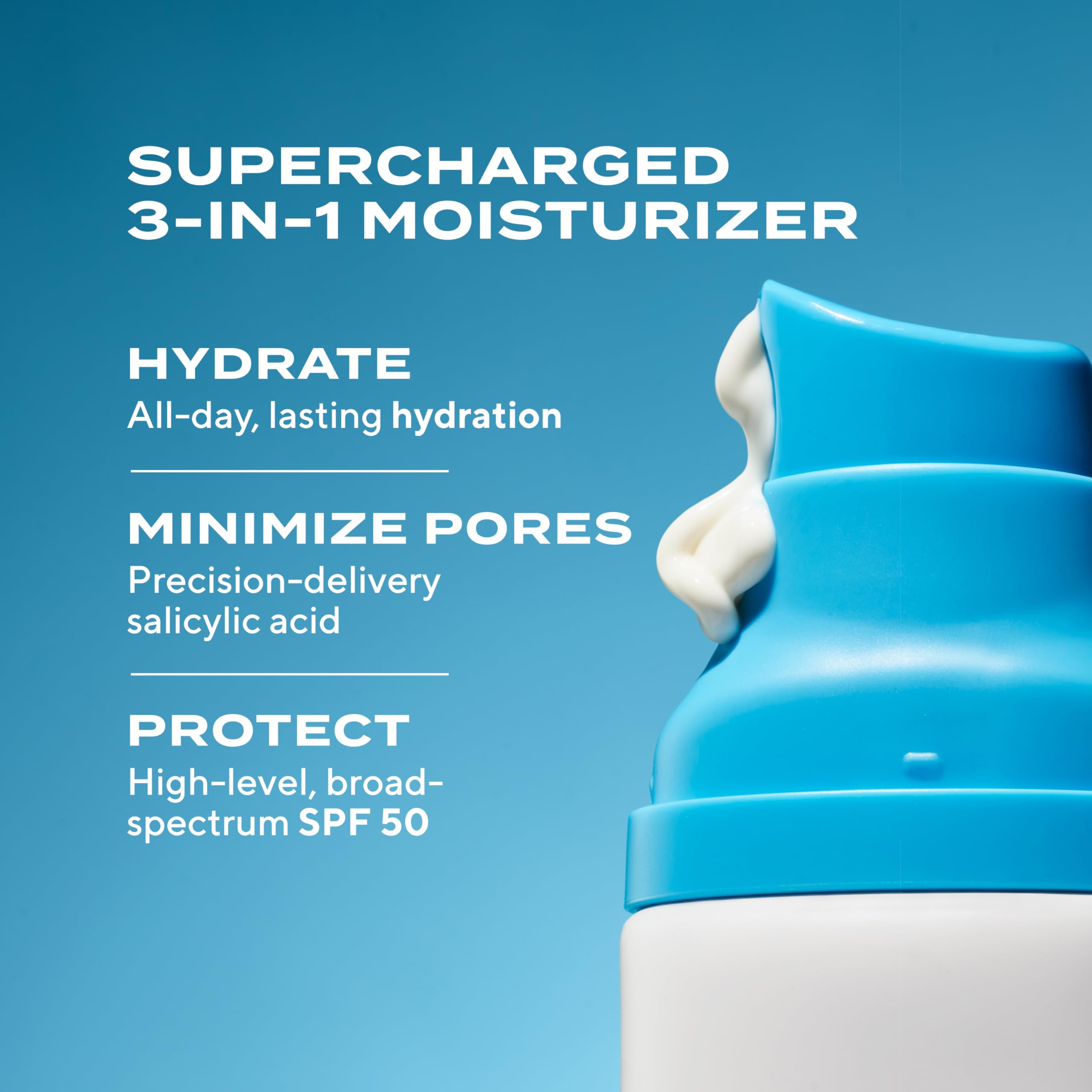 Murad SPF50 ultra-sheer sunscreen dispenser delivering daily sun protection with no white cast