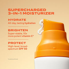 Close-up of Murad moisturizer texture showing lightweight, non-greasy finish