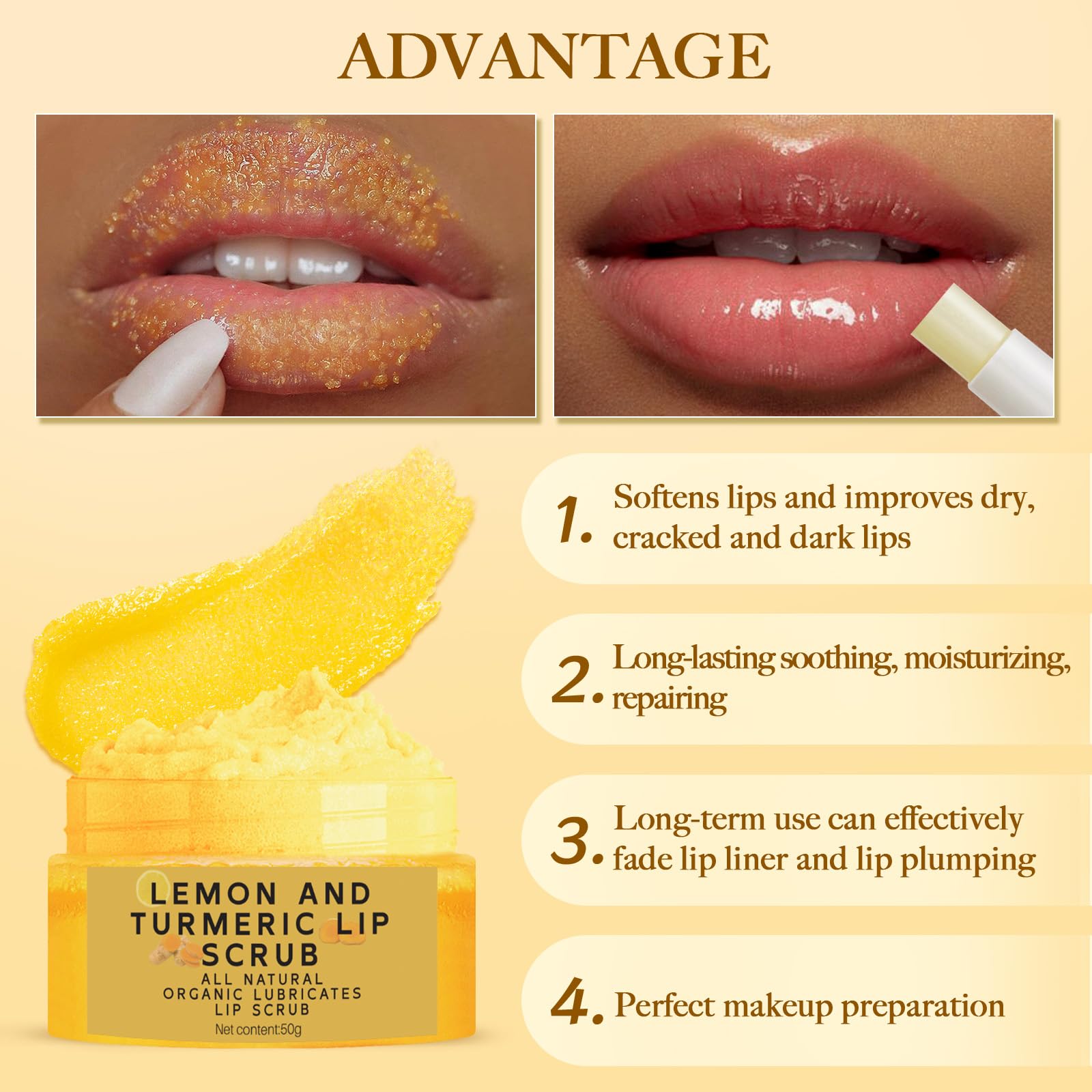MUREND lip brush enabling precise, even application of scrub and balm