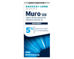 Muro 128 ointment applied to the eye showing application