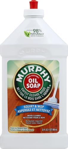 Murphy Oil Soap Squirt & Mop bottle pour enables quick mopping without mixing
