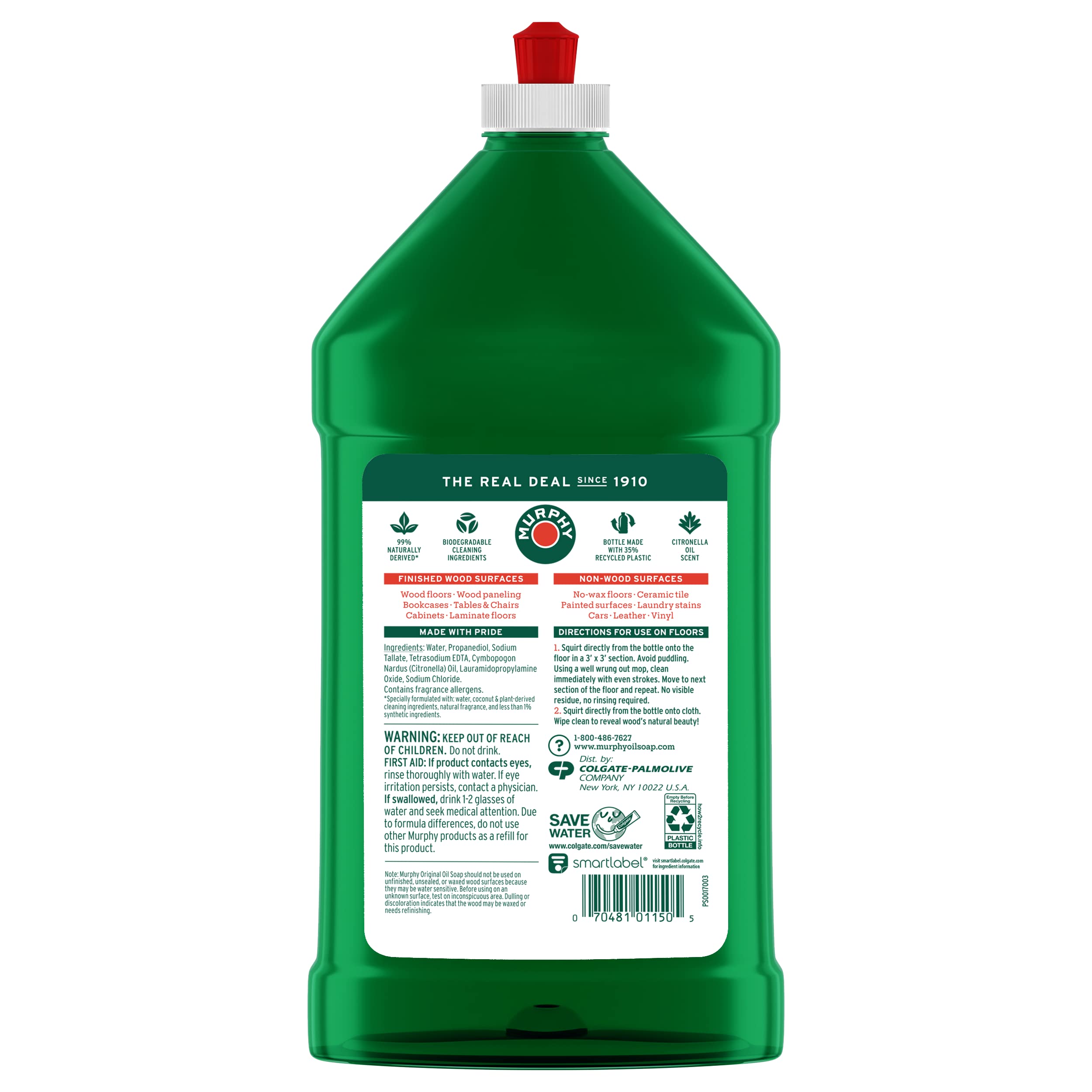 Murphy Oil Soap Squirt & Mop on wood floor enhances natural shine