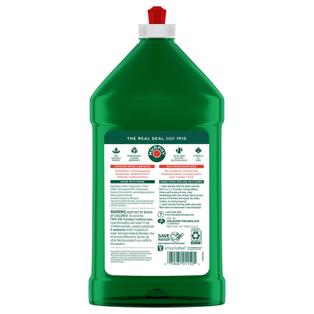 Murphy Oil Soap Squirt & Mop on wood floor enhances natural shine