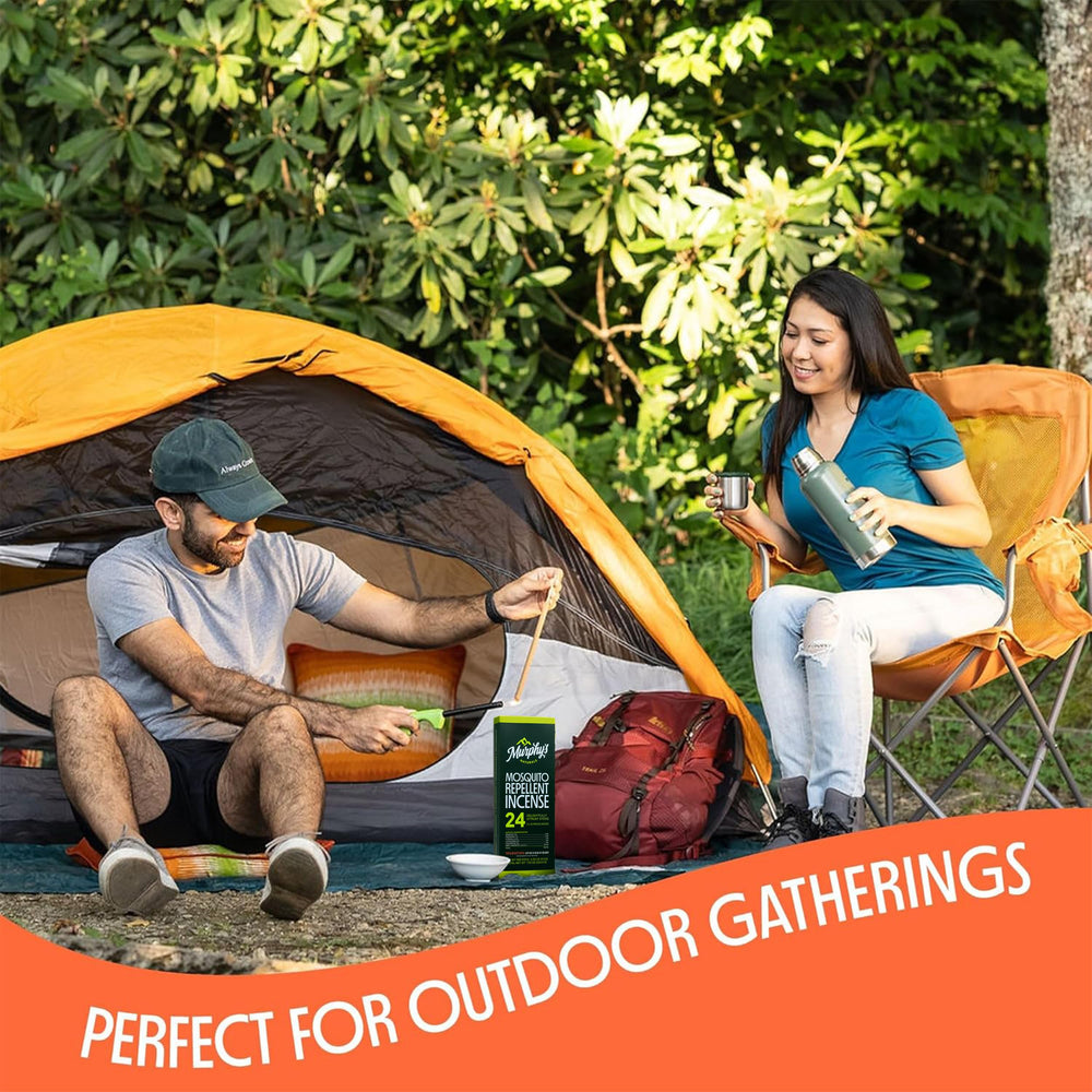 Murphy's Naturals backyard gathering incense stick enhances comfort as evening settles.